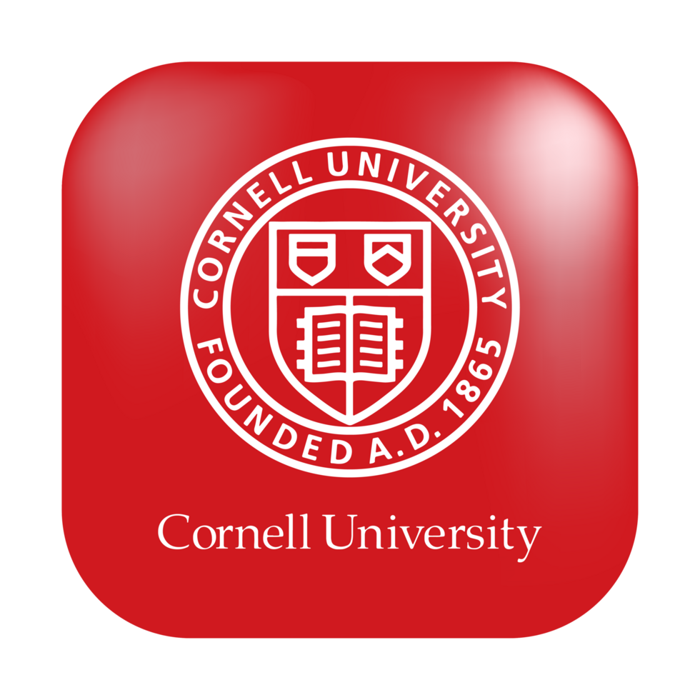 glossy cornell university logo rounded square cornell university icon free png